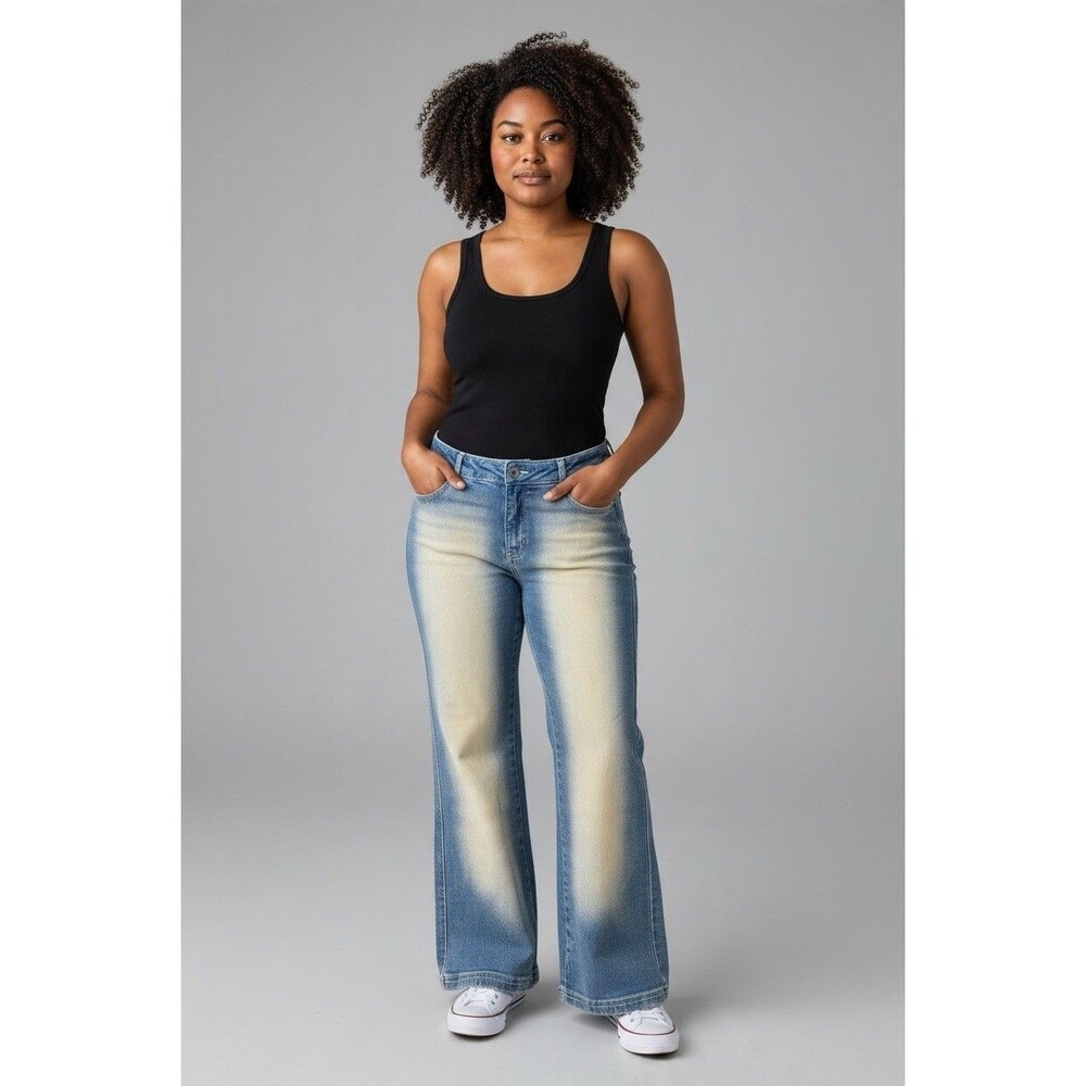 Route 66 VTG hong kong elastic wasit 5-pocket womens premium jeans size 14